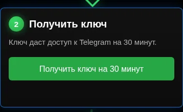 Кнопка получения ключа на 30 минут